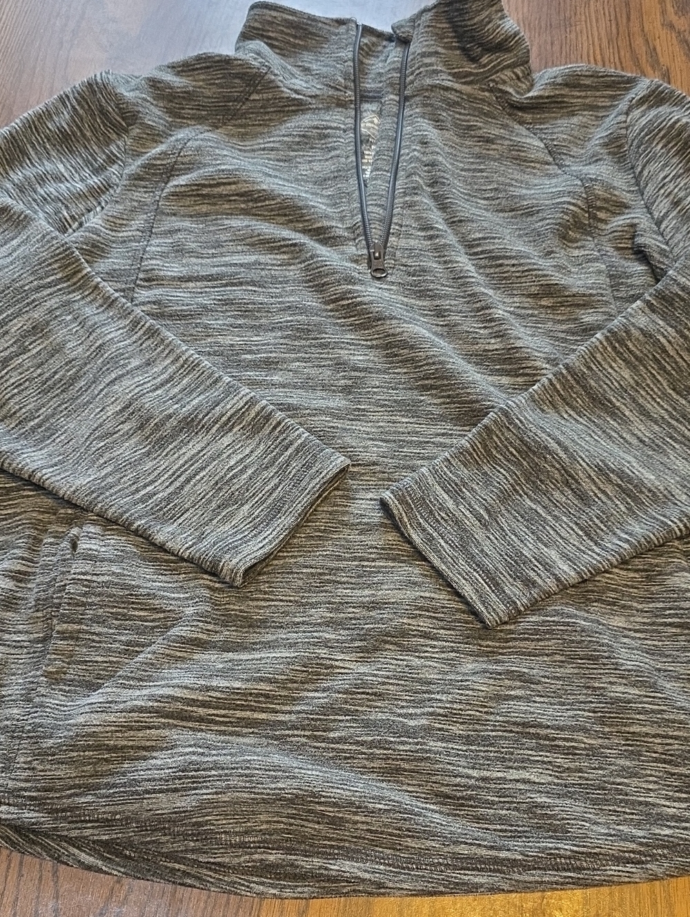 St. John's Bay Women's V-Neck Pullover in Heather Gray